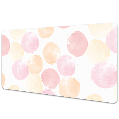 Full desk protector pastel dots