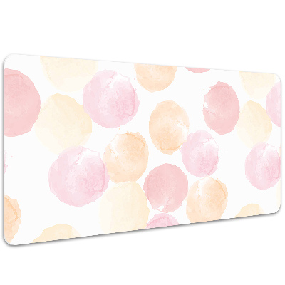 Full desk protector pastel dots