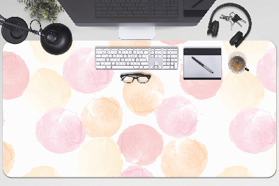 Full desk protector pastel dots