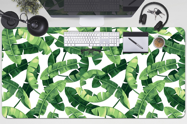 Full desk pad tropical leaves