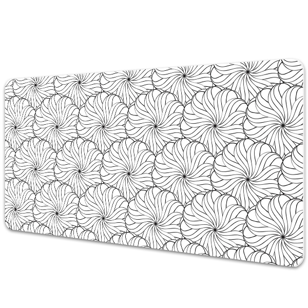 Full desk mat drawn flower