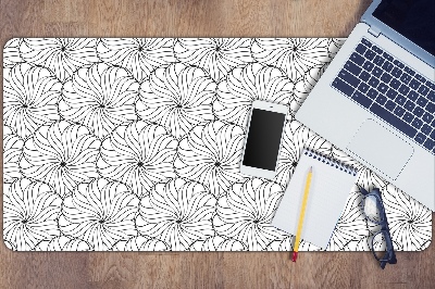 Full desk mat drawn flower