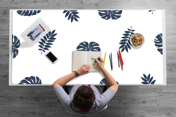 Full desk pad tropical leaves