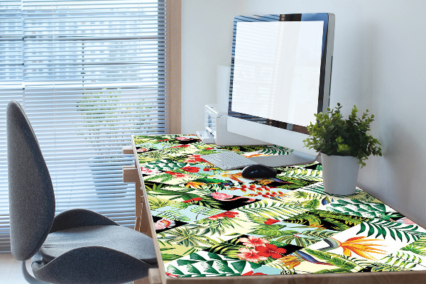 Full desk mat Flowers and birds