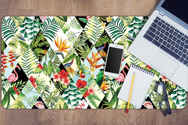 Full desk mat Flowers and birds