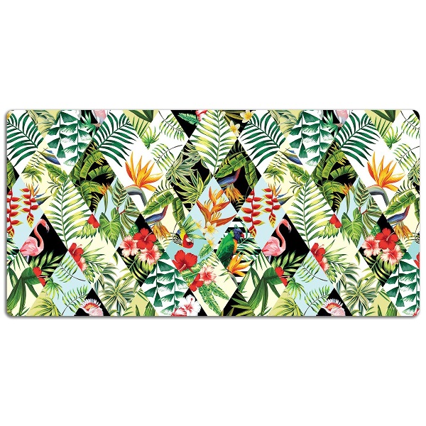 Full desk mat Flowers and birds