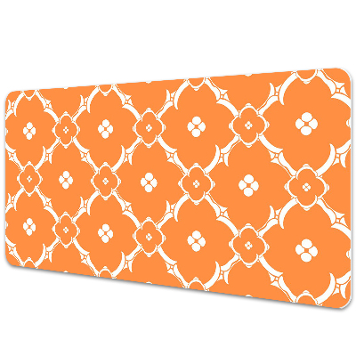 Desk mat orange flowers