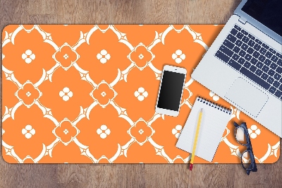 Desk mat orange flowers