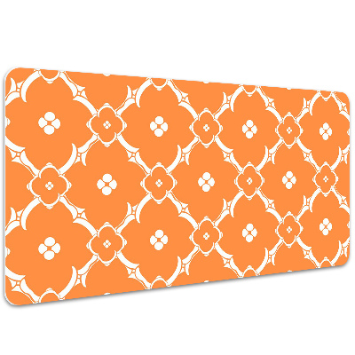 Desk mat orange flowers