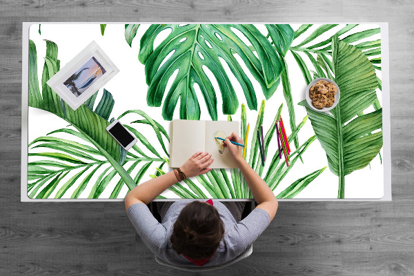 Full desk protector Palma and Monstera