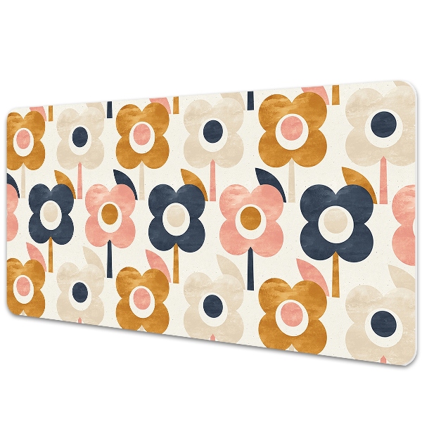 Large desk mat for children flowers