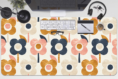 Large desk mat for children flowers