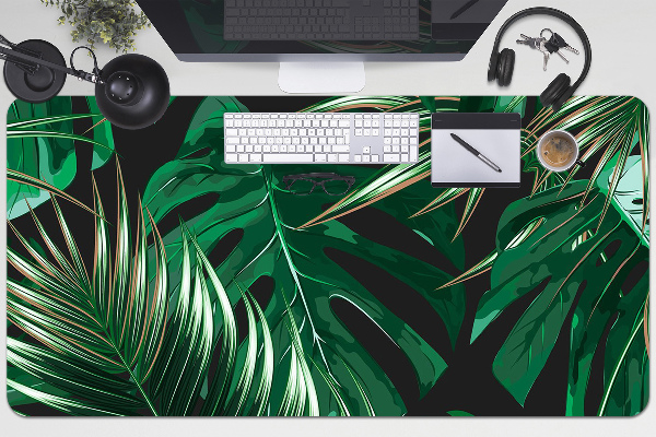 Desk pad red flowers
