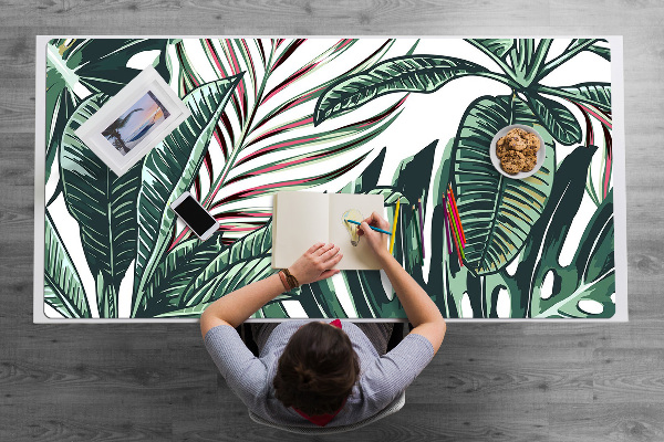 Full desk protector Tropical palm