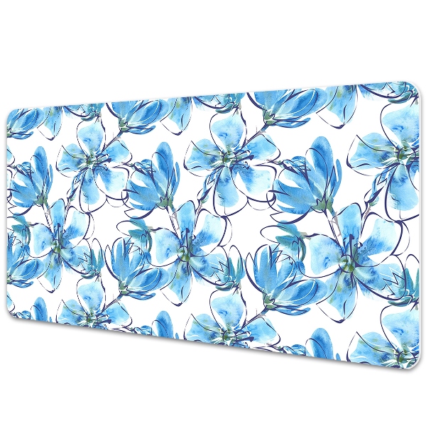 Desk pad flowers watercolors