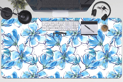 Desk pad flowers watercolors