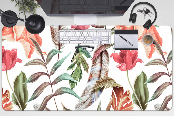 Full desk protector Plants and leaves