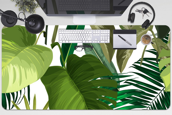 Full desk mat Green leaves