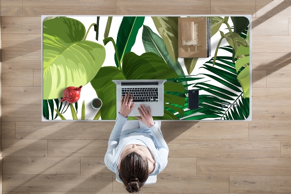 Full desk mat Green leaves