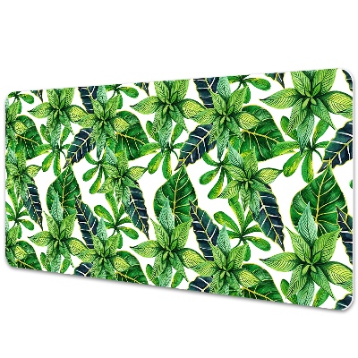 Full desk mat leafy pattern