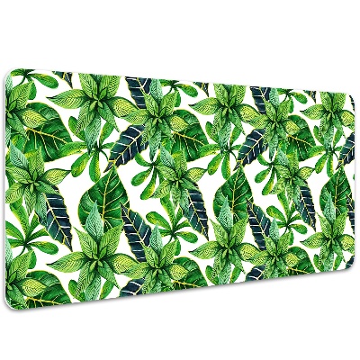 Full desk mat leafy pattern