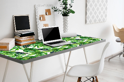 Full desk mat leafy pattern