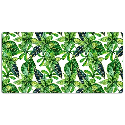 Full desk mat leafy pattern
