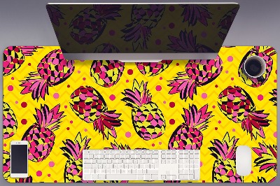 Full desk mat pink pineapples