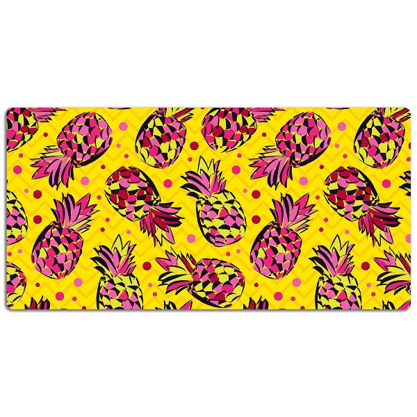 Full desk mat pink pineapples
