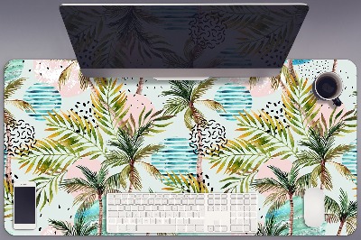 Large desk mat for children palm trees