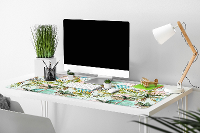Large desk mat for children palm trees