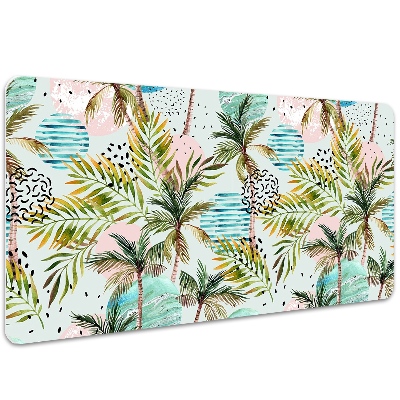 Large desk mat for children palm trees