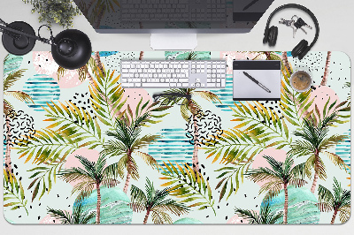 Large desk mat for children palm trees