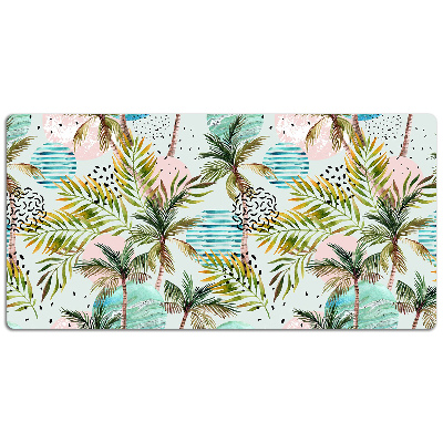 Large desk mat for children palm trees