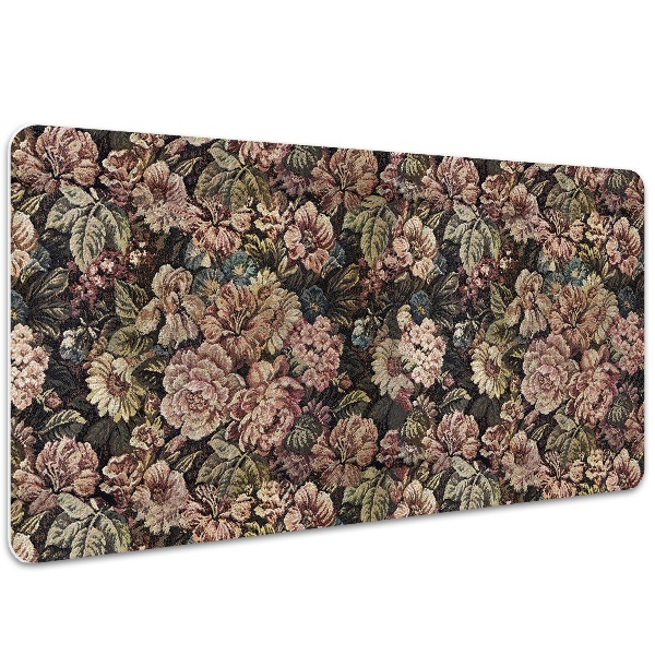 Large desk pad PVC protector woven flowers