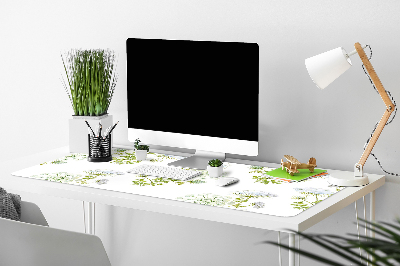 Full desk protector delicate flowers