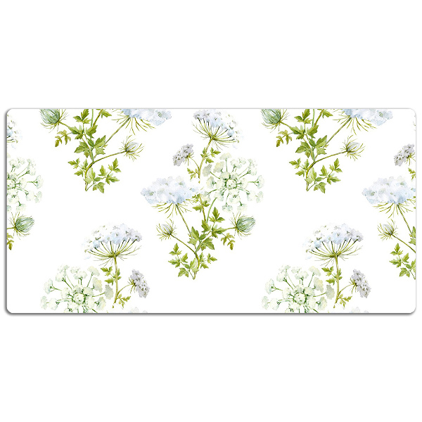 Full desk protector delicate flowers