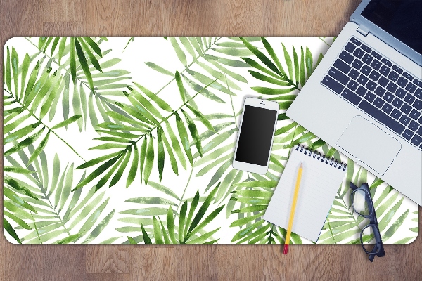 Desk pad watercolor leaves