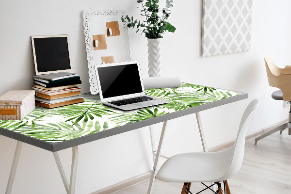 Desk pad watercolor leaves