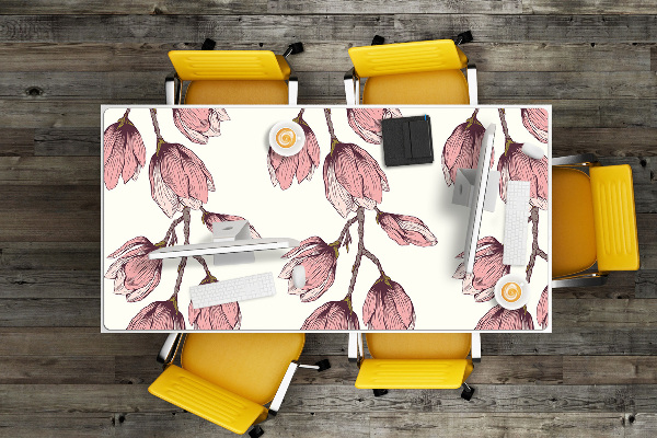 Desk pad flower vine