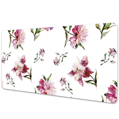 Large desk mat for children Peonies