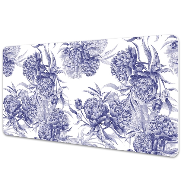 Large desk mat for children Peonies