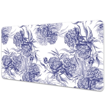 Large desk mat for children Peonies