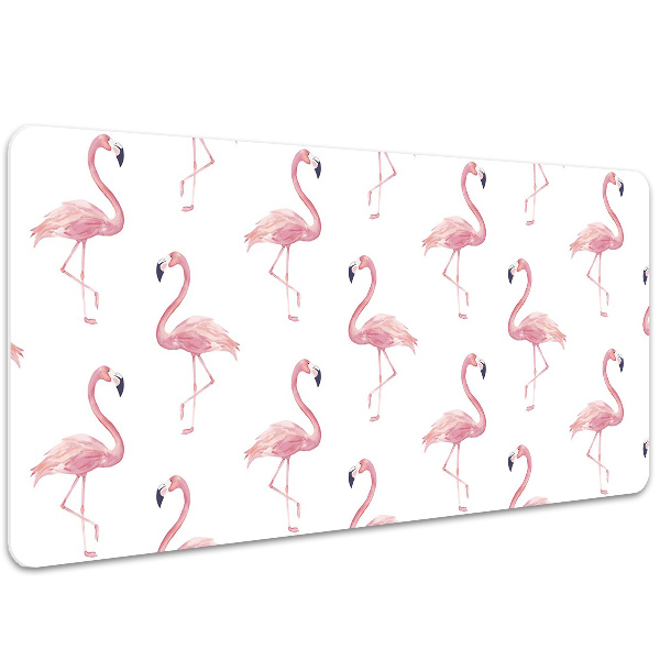 Large desk mat for children Flamingos
