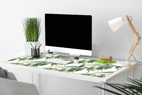 Large desk mat table protector long leaves