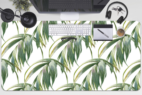 Large desk mat table protector long leaves