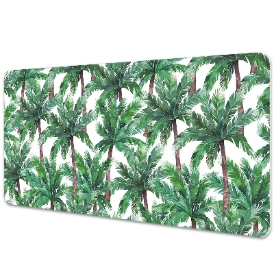 Full desk protector tropical palm trees