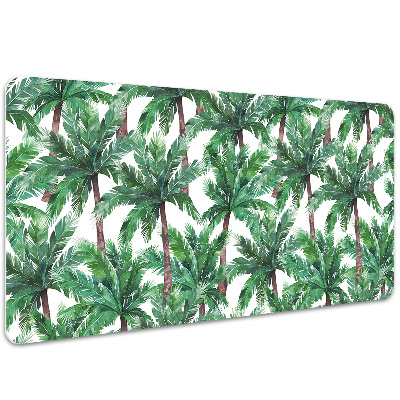 Full desk protector tropical palm trees