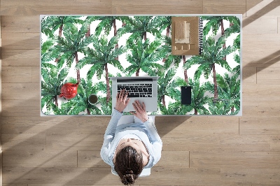 Full desk protector tropical palm trees