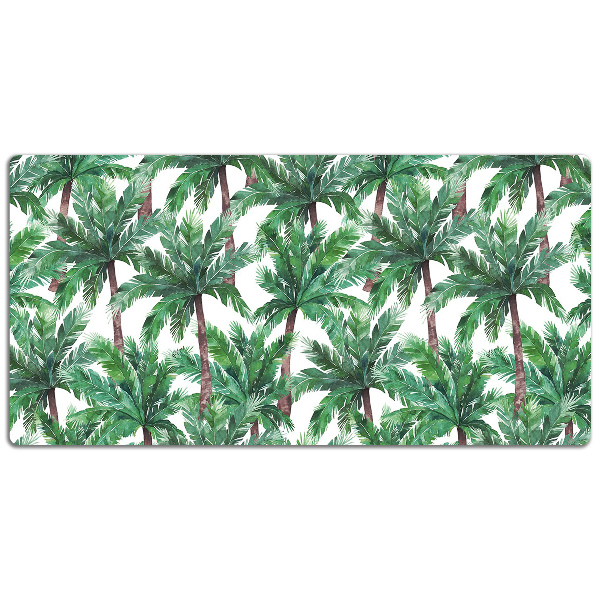 Full desk protector tropical palm trees